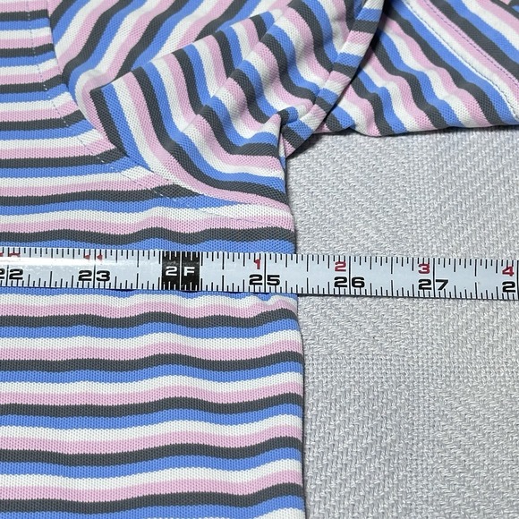 Peter Millar Golf Polo Sz XL Striped Palmetto Dunes Arthur Hills GC‎ Hilton Head - Picture 8 of 9